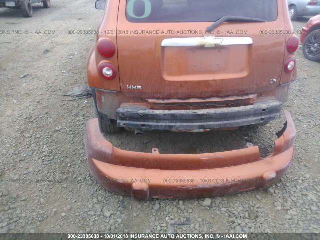 3GNDA13D67S531541 - 2007 CHEVROLET HHR LS ORANGE photo 6