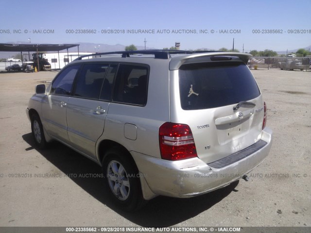 JTEGF21A830083404 - 2003 TOYOTA HIGHLANDER LIMITED SILVER photo 3