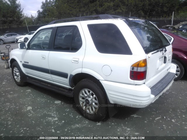 4S6CK58W314412004 - 2001 HONDA PASSPORT EX/LX 白色 照片 3