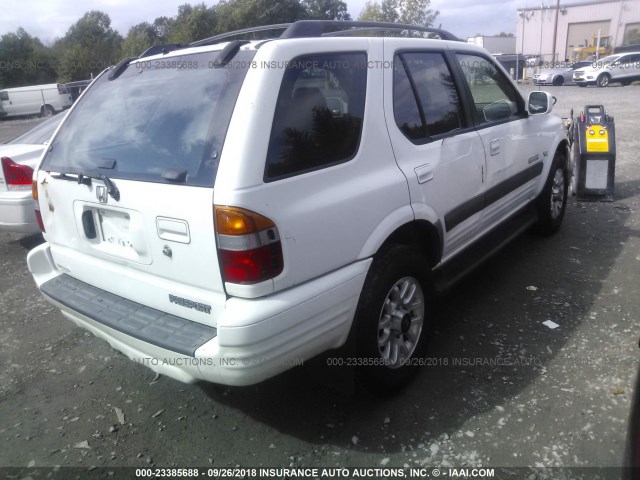 4S6CK58W314412004 - 2001 HONDA PASSPORT EX/LX 白色 照片 4