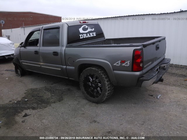 2GCEK13V271151918 - 2007 CHEVROLET SILVERADO K1500 CLASSIC CREW CAB GRAY photo 3