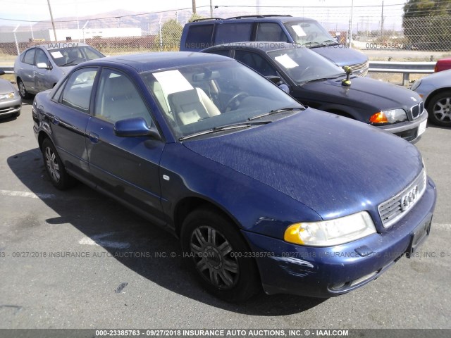 WAUDC68D5YA188438 - 2000 AUDI A4 1.8T QUATTRO BLUE photo 1