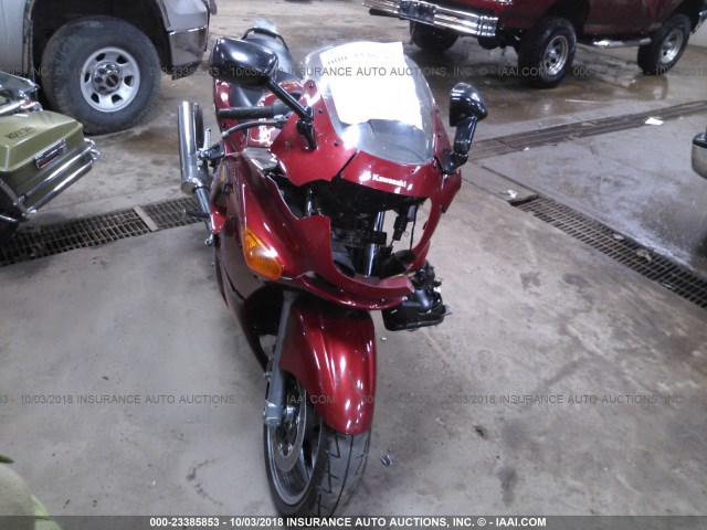 JKAZX4E184B521760 - 2004 KAWASAKI ZX600 E MAROON photo 5