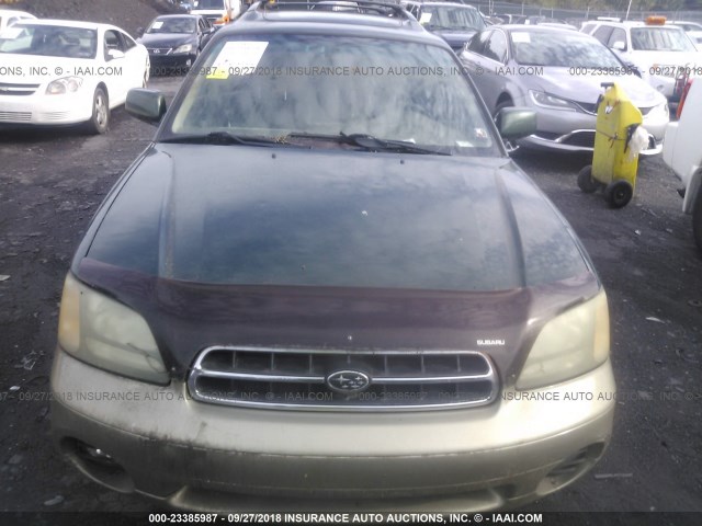4S3BH686827642876 - 2002 SUBARU LEGACY OUTBACK LIMITED GREEN photo 6