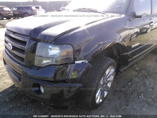 1FMFU20508LA85577 - 2008 FORD EXPEDITION LIMITED BLACK photo 6