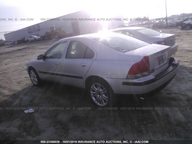 YV1RS58D922194034 - 2002 VOLVO S60 2.4T SILVER photo 3