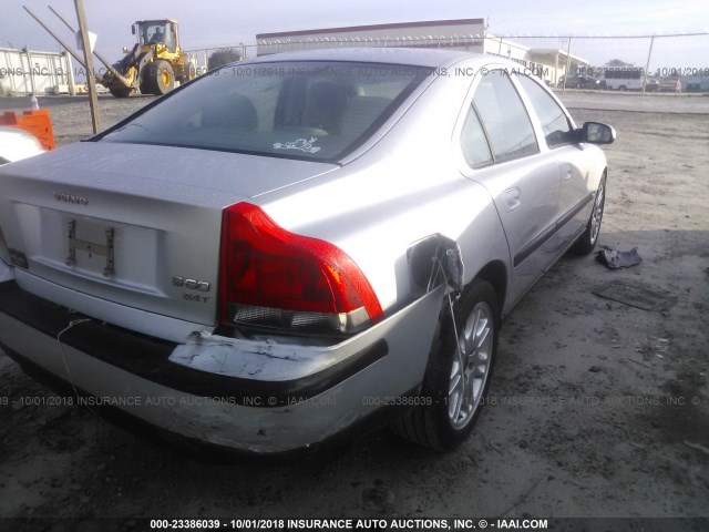 YV1RS58D922194034 - 2002 VOLVO S60 2.4T SILVER photo 6