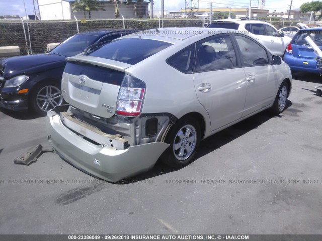 JTDKB22U450116890 - 2005 TOYOTA PRIUS SILVER photo 4