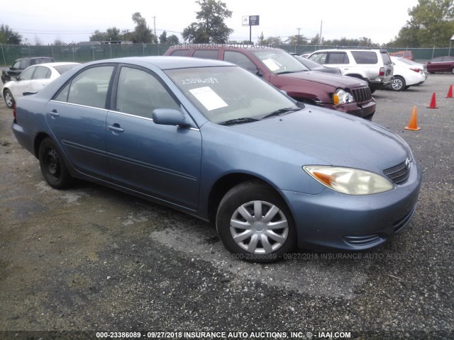 4T1BE32K43U756997 - 2003 TOYOTA CAMRY LE/XLE/SE BLUE photo 1
