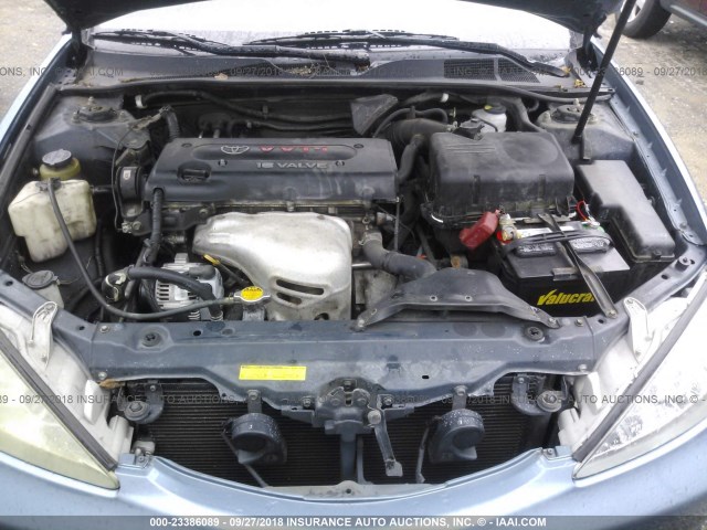 4T1BE32K43U756997 - 2003 TOYOTA CAMRY LE/XLE/SE BLUE photo 10