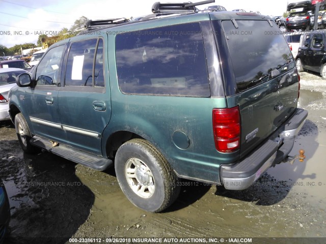 1FMRU1667YLA08132 - 2000 FORD EXPEDITION XLT GREEN photo 3
