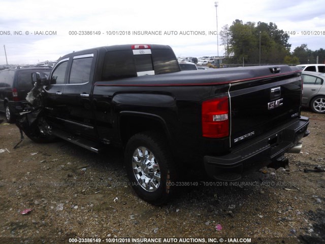 1GT12UEY3HF120937 - 2017 GMC SIERRA K2500 DENALI BLACK photo 3