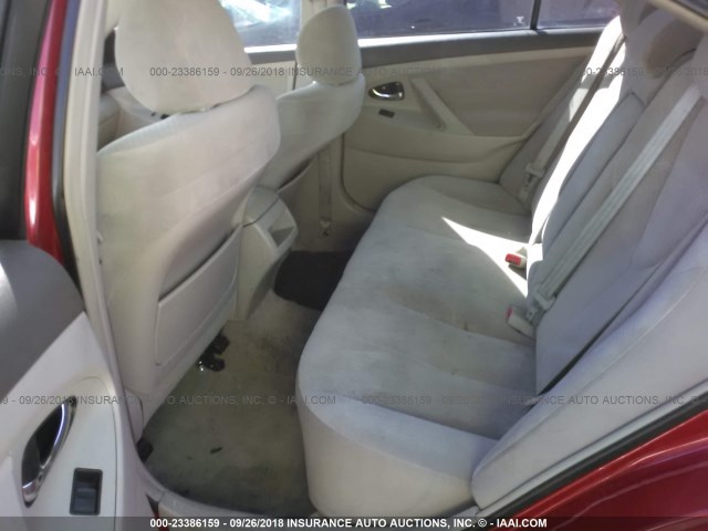 4T1BE46K47U038971 - 2007 TOYOTA CAMRY NEW GENERAT CE/LE/XLE/SE RED photo 8
