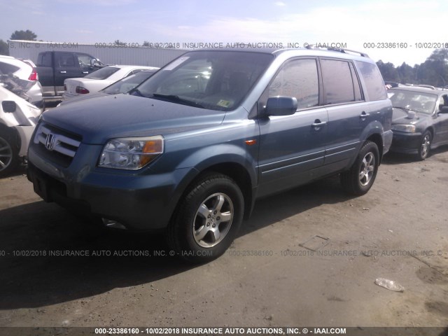 5FNYF18318B035424 - 2008 HONDA PILOT SE Light Blue photo 2