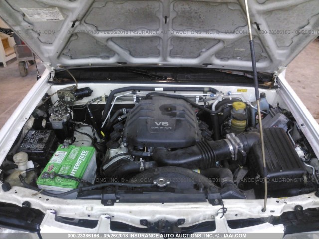 4S6CK58W924405009 - 2002 HONDA PASSPORT EX/LX Սպիտակ լուսանկար 10