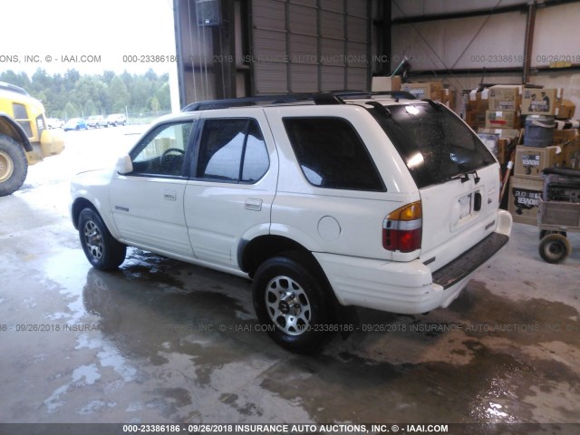 4S6CK58W924405009 - 2002 HONDA PASSPORT EX/LX WHITE photo 3