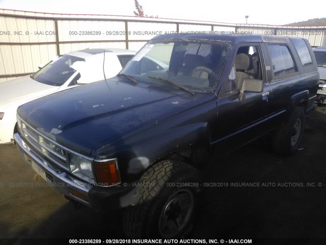 JT4RN62S6H0125932 - 1987 TOYOTA 4RUNNER RN60 Dark Blue photo 2