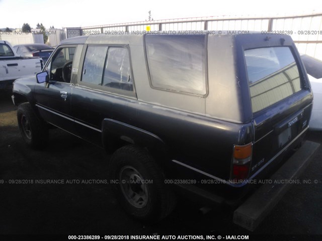 JT4RN62S6H0125932 - 1987 TOYOTA 4RUNNER RN60 Dark Blue photo 3