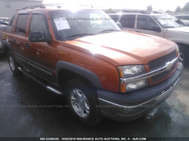 3GNEK12T64G257539 - 2004 CHEVROLET AVALANCHE K1500 ORANGE photo 1