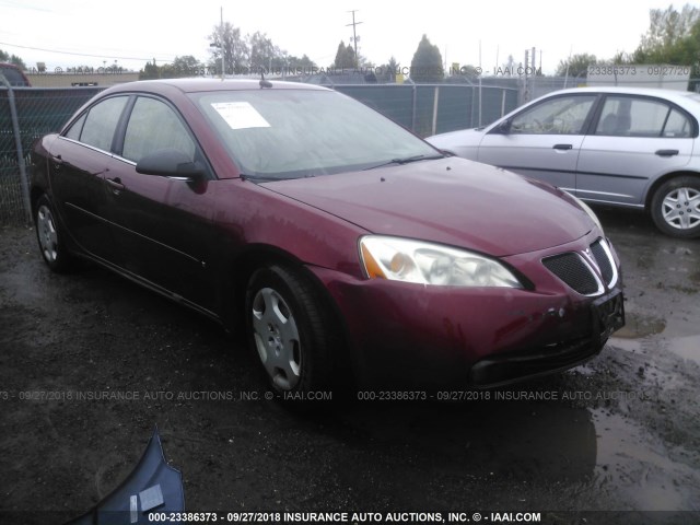1G2ZF57B184114513 - 2008 PONTIAC G6 VALUE LEADER/BASE MAROON photo 1
