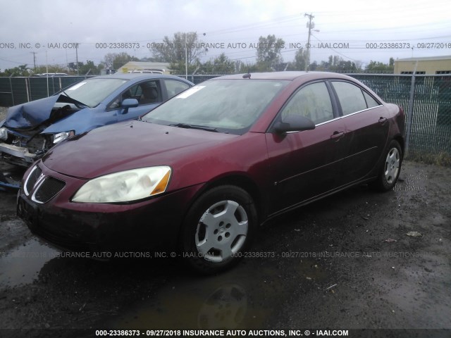 1G2ZF57B184114513 - 2008 PONTIAC G6 VALUE LEADER/BASE MAROON photo 2