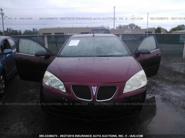 1G2ZF57B184114513 - 2008 PONTIAC G6 VALUE LEADER/BASE MAROON photo 6