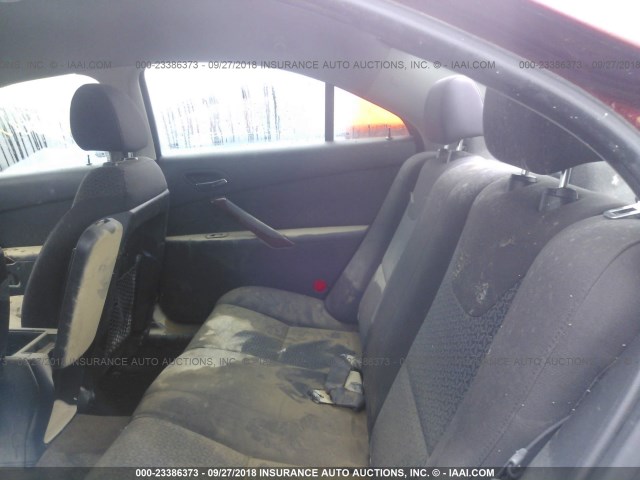 1G2ZF57B184114513 - 2008 PONTIAC G6 VALUE LEADER/BASE MAROON photo 8