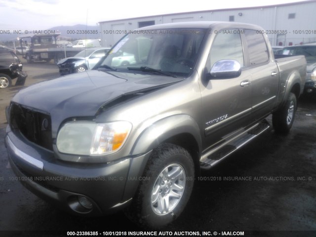 5TBDT44126S551192 - 2006 TOYOTA TUNDRA DOUBLE CAB SR5 GRAY photo 2