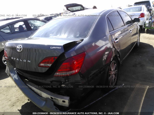 4T1BK36B59U332319 - 2009 TOYOTA AVALON XL/XLS/LIMITED GRAY photo 4