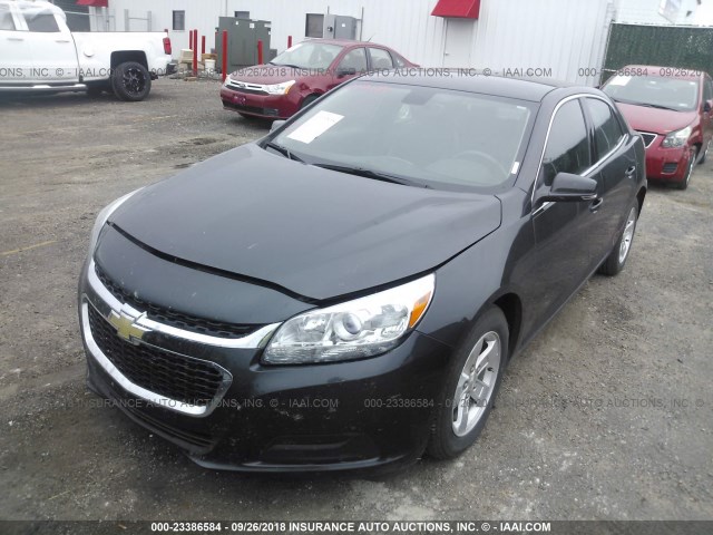 1G11C5SL3FF305314 - 2015 CHEVROLET MALIBU 1LT BLACK photo 2