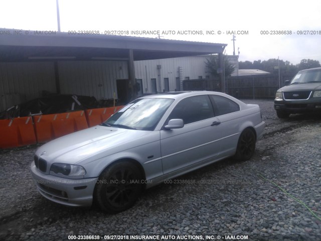 WBABM5346YJP02805 - 2000 BMW 328 CI SILVER photo 2