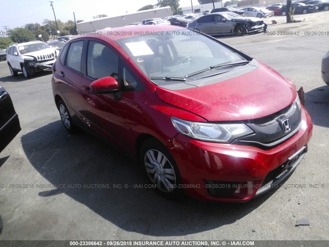 3HGGK5G55FM751335 - 2015 HONDA FIT LX RED photo 1