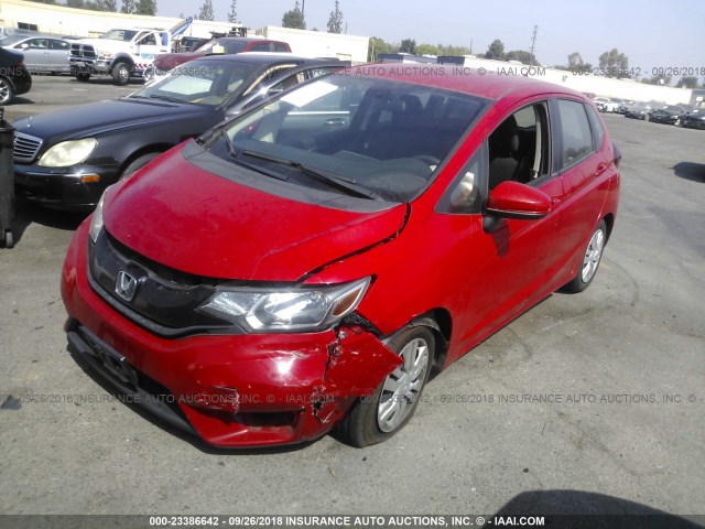 3HGGK5G55FM751335 - 2015 HONDA FIT LX RED photo 2