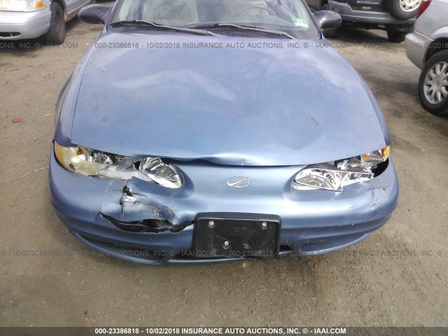 1G3NK12T0XC376042 - 1999 OLDSMOBILE ALERO GX BLUE photo 6