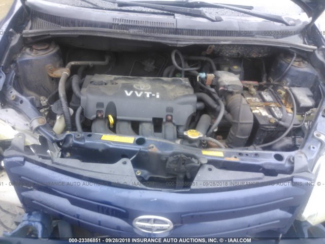 JTKKT604450102410 - 2005 TOYOTA SCION XA ლურჯი ფოტო 10