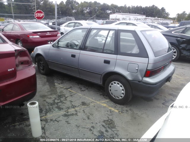 2C1MR6462R6737159 - 1994 GEO METRO GRAY photo 3