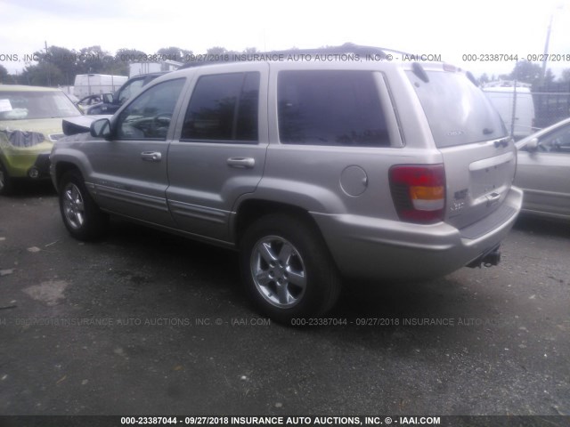 1J4GW58J84C240046 - 2004 JEEP GRAND CHEROKEE LIMITED GRAY photo 3