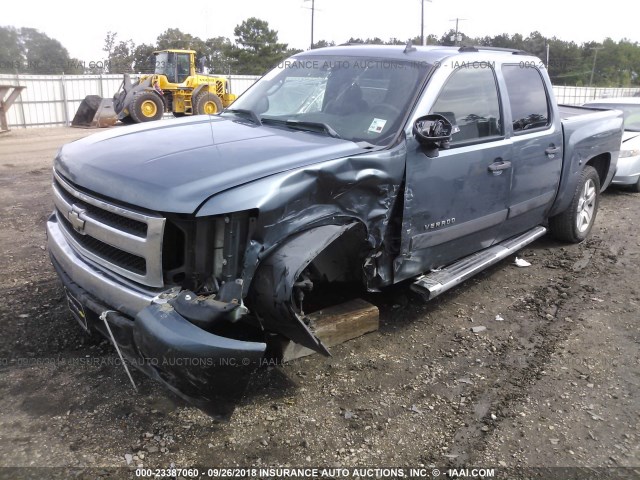 2GCEC13JX71522169 - 2007 CHEVROLET SILVERADO C1500 CREW CAB BLUE photo 2