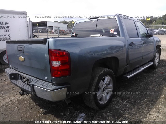 2GCEC13JX71522169 - 2007 CHEVROLET SILVERADO C1500 CREW CAB BLUE photo 4