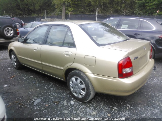 JM1BJ225410440086 - 2001 MAZDA PROTEGE LX/ES TAN photo 3