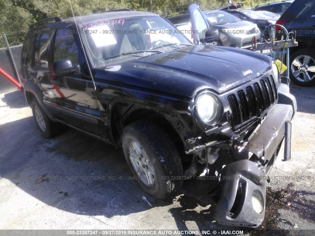 1J4GL48K63W615019 - 2003 JEEP LIBERTY SPORT/FREEDOM შავი ფოტო 1