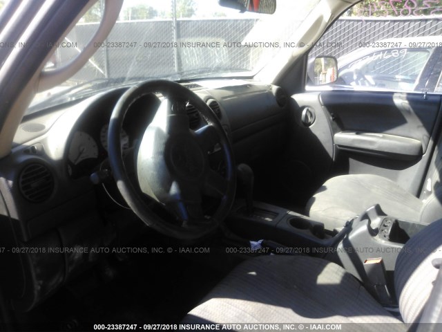 1J4GL48K63W615019 - 2003 JEEP LIBERTY SPORT/FREEDOM შავი ფოტო 5