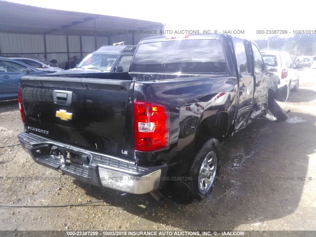 3GCPCREA0DG234801 - 2013 CHEVROLET SILVERADO C1500  LS BLACK photo 4