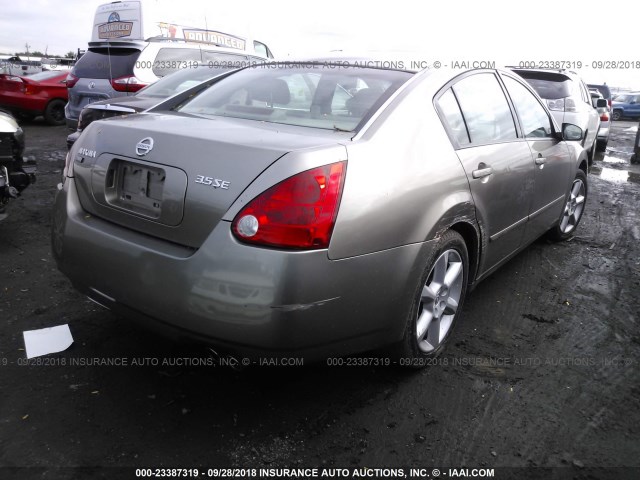 1N4BA41E15C810837 - 2005 NISSAN MAXIMA SE/SL BEIGE photo 4