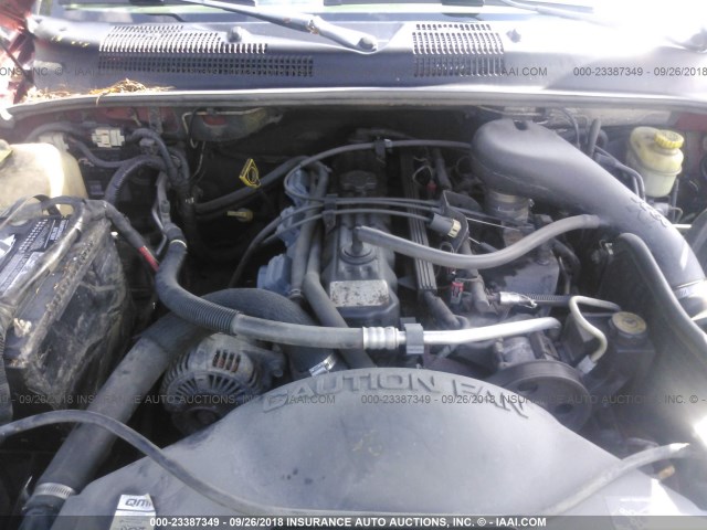 1J4GW48S54C334386 - 2004 JEEP GRAND CHEROKEE LAREDO/COLUMBIA/FREEDOM RED photo 10