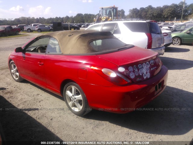 4T1FA38PX5U064701 - 2005 TOYOTA CAMRY SOLARA SE/SLE წითელი ფოტო 3