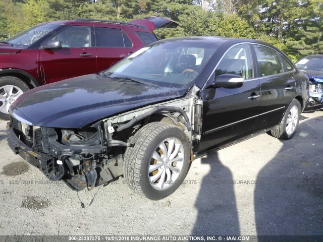 KMHFC46F87A149860 - 2007 HYUNDAI AZERA SE/LIMITED BLACK photo 2