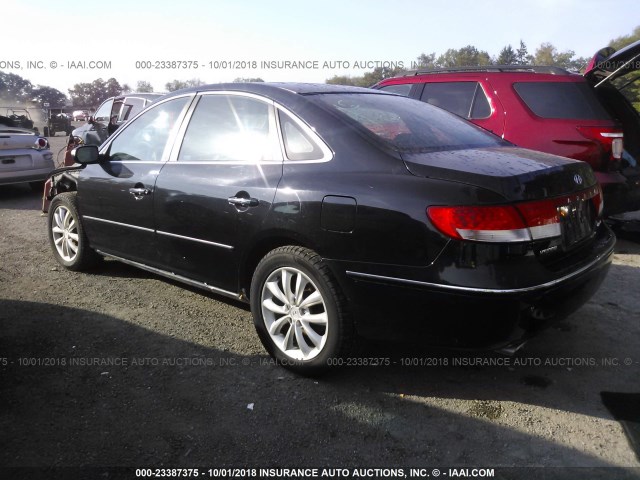 KMHFC46F87A149860 - 2007 HYUNDAI AZERA SE/LIMITED BLACK photo 3