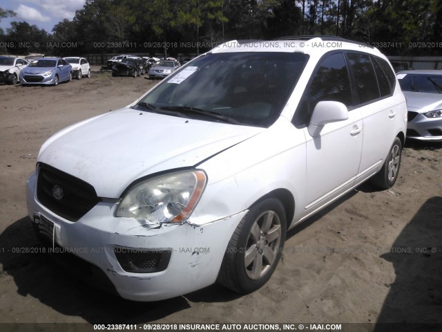 KNAFG525177042512 - 2007 KIA RONDO LX/EX WHITE photo 2