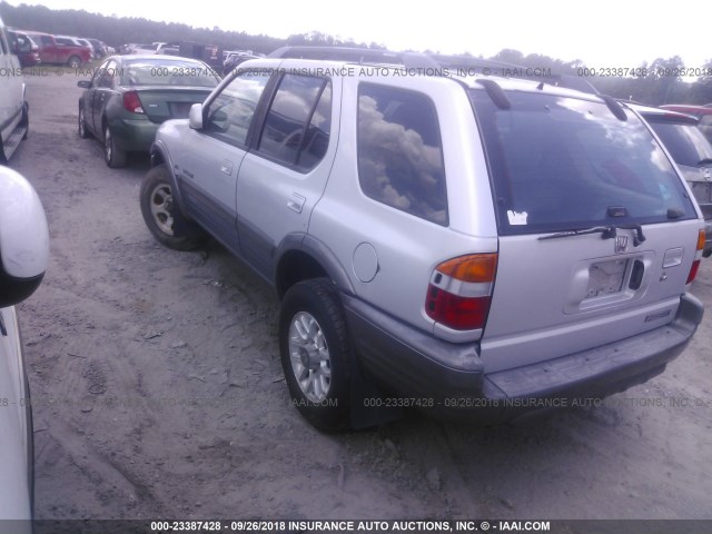 4S6CK58W6Y4411696 - 2000 HONDA PASSPORT EX/LX 银色 照片 3